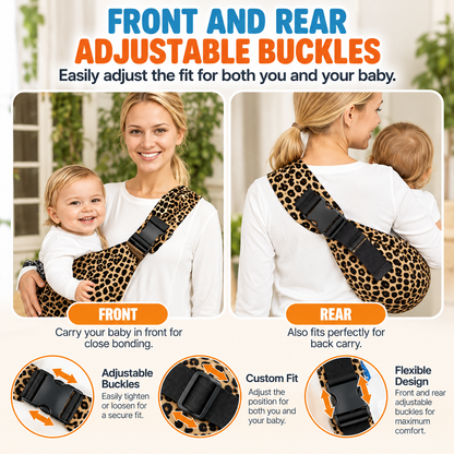 CozyCarry Adjustable Baby Carrier – Comfortable Front & Back Carry Design