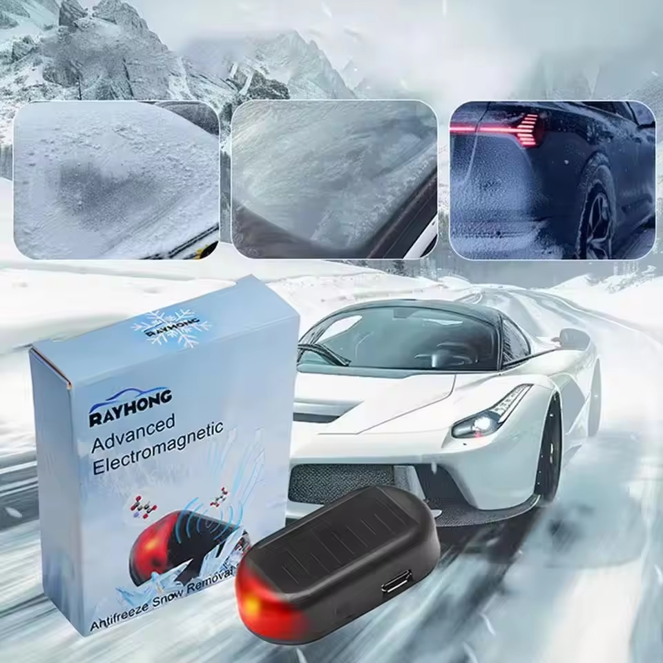 FrostFree Car Snow Remover - Solar-Powered Ice & Snow Removal Device