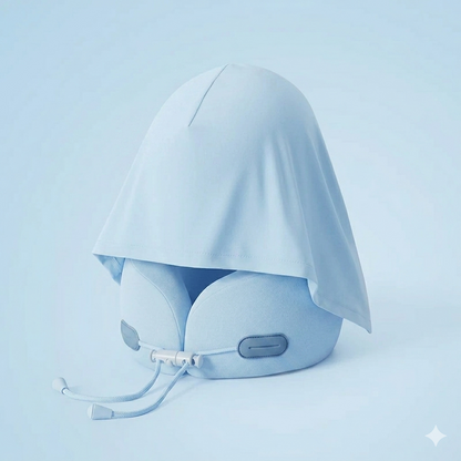 CloudRest Hooded Memory Foam Travel Pillow