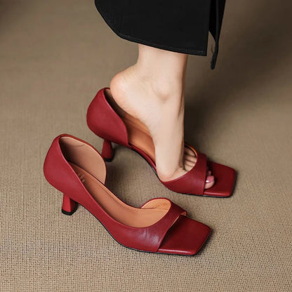 Chloe Leather Heels
