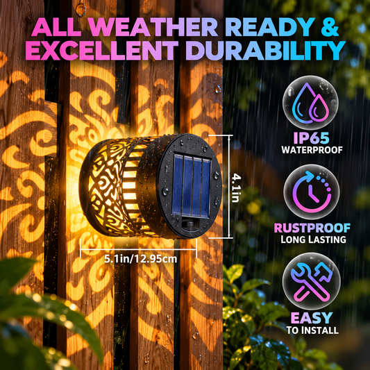 SolarGlow Decorative Solar Lights – Colorful Pattern Projector for Outdoor Gardens