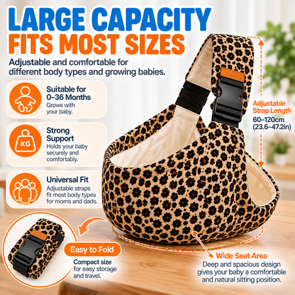 CozyCarry Adjustable Baby Carrier – Comfortable Front & Back Carry Design